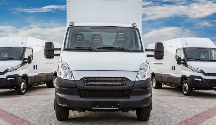 Transport truck and minivans cargo delivery